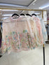 Flower Embroidery Lace Collar Shirts